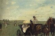 Edgar Degas At the Races in the Countryside oil painting reproduction